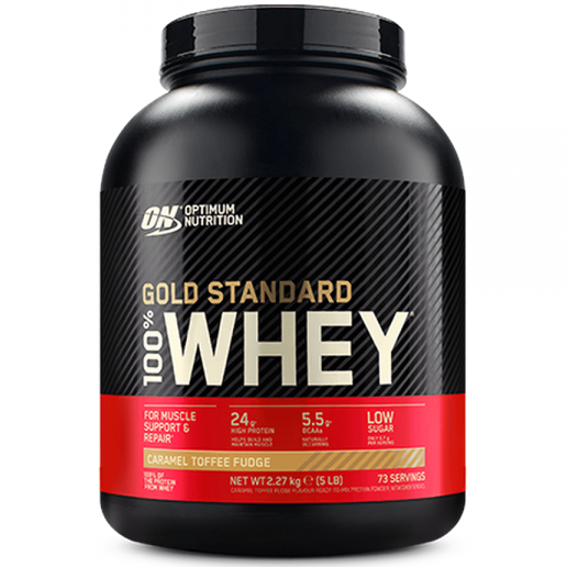 proteína de suero 100 % Gold Standard de Optimum Nutrition